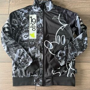 Kappa Black & White Mickey Print Track Jacket